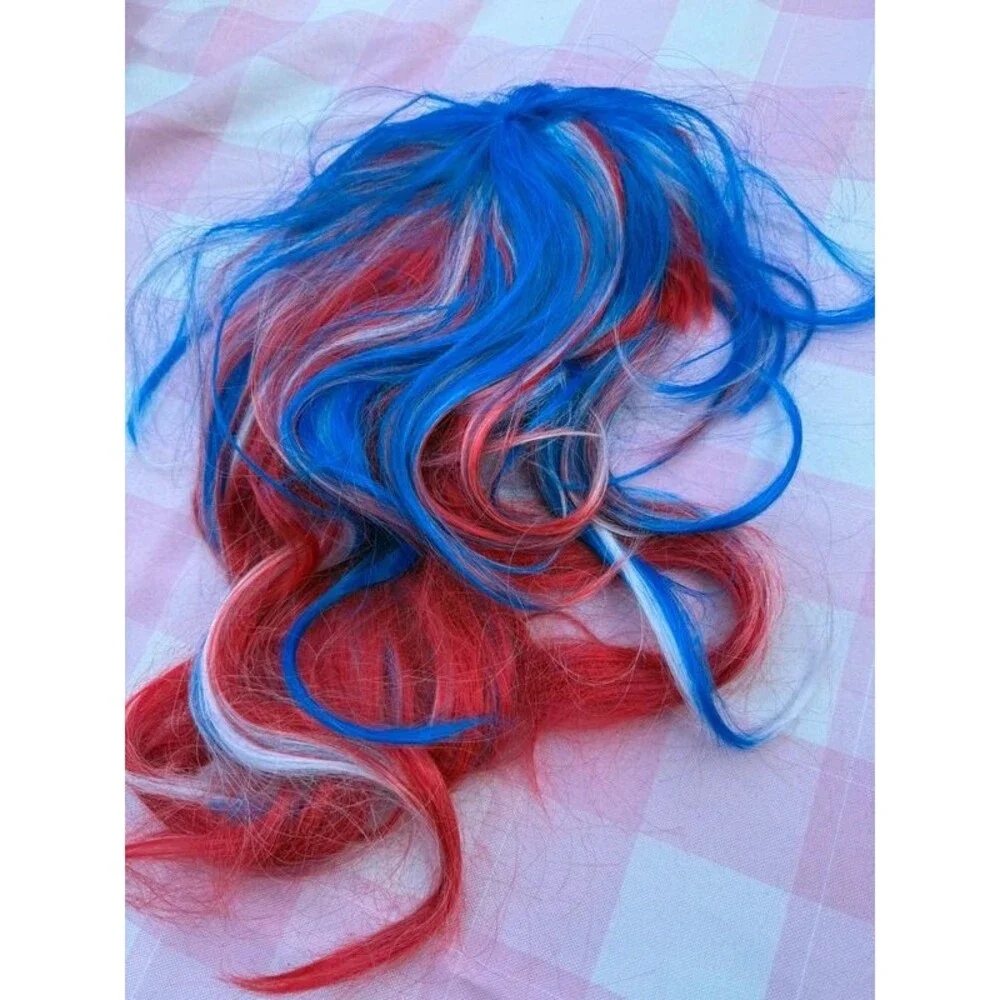 USA America costume wig and accessories lot